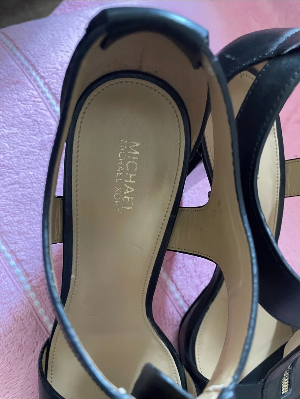 MICHAEL KORS Berkley Zipper Platform High-heel Sandals In Black 8.5